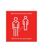 Golvdekal "h�ll avst�nd" 20x20cm