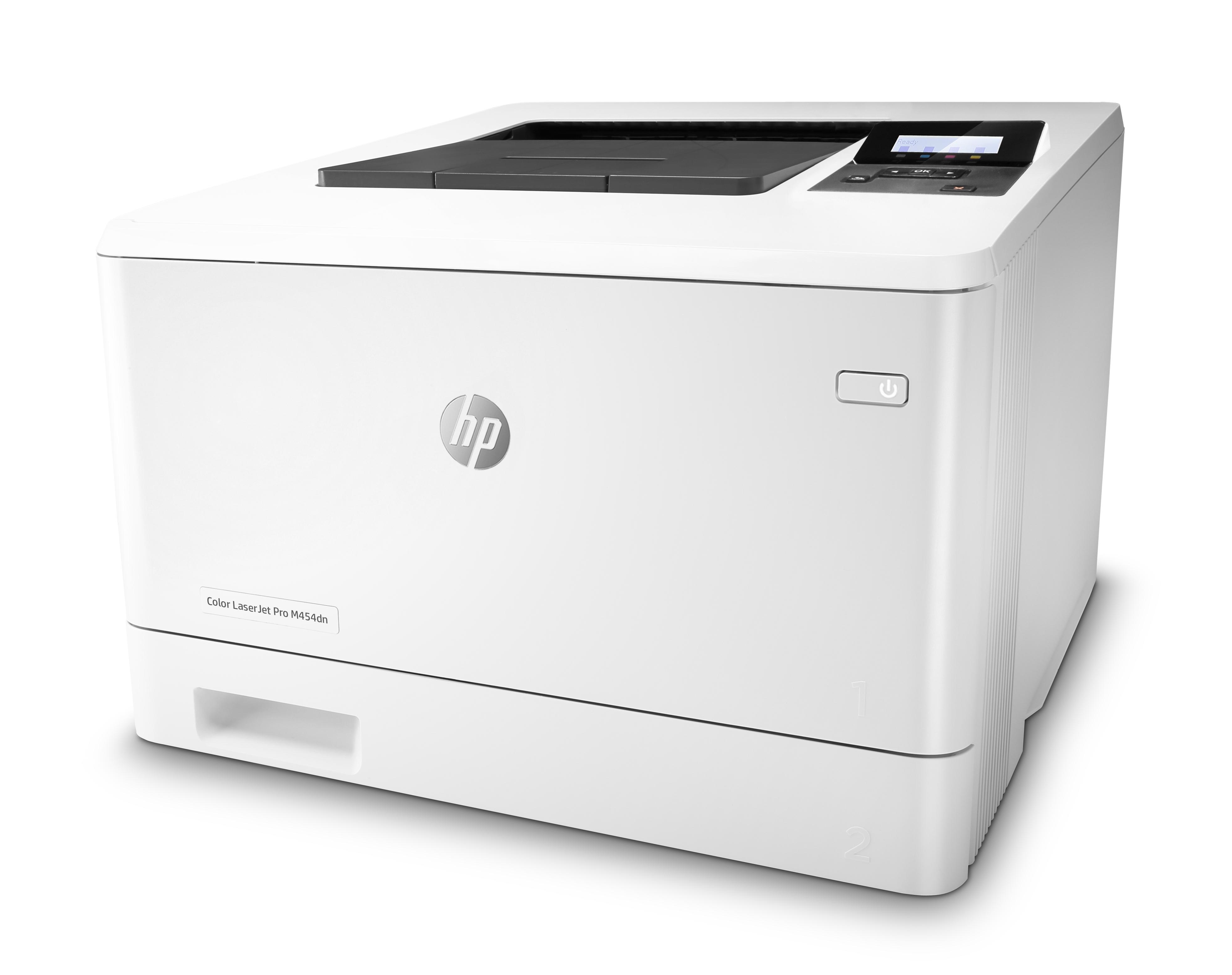 HP Color LaserJet Pro M454dn - Skrivare - färg - Duplex - laser, endast ...